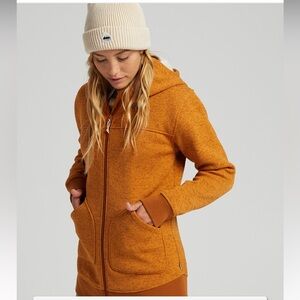 Women's Burton Minxy Fleece, size Large color burnt orange/light brown